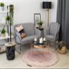 rugsx Elegant Hampton Round Rug, Pink Cream, 140 cm view 2