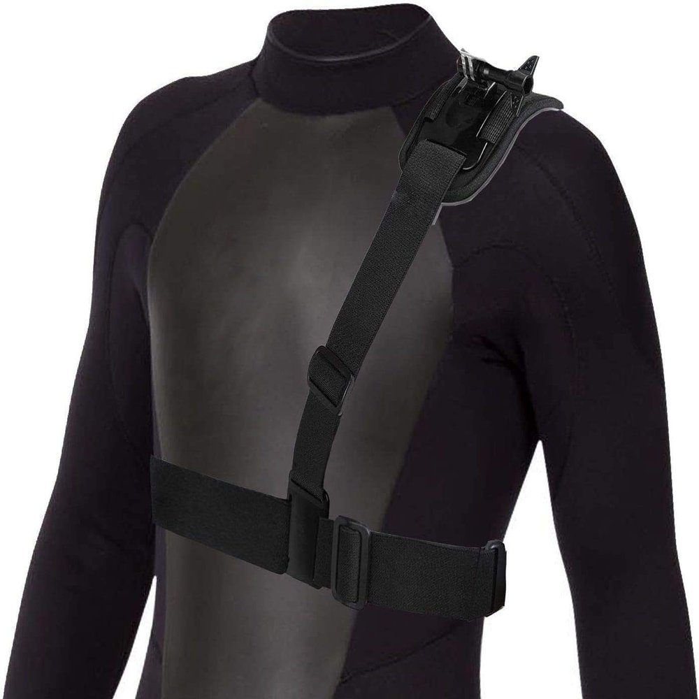Navitech Adjustable Elastic Shoulder Strap Harness - Compatible with the OnReal 4K Action Camera
