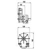 Boat Steering System with Helm and Steering Cable, Length 20 view 2