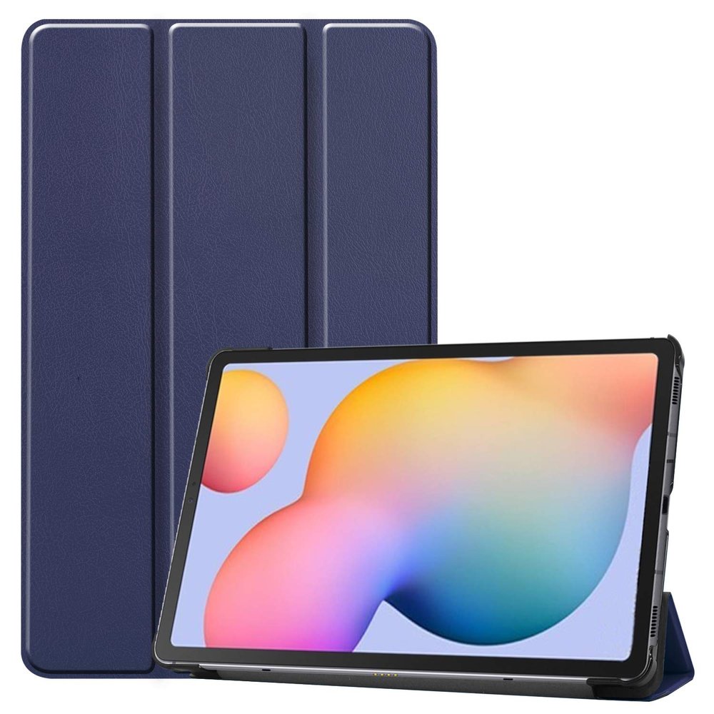 FanTing Case for Samsung Galaxy Tab S6 Lite, Ultra-Thin, with Stand Function, Dark Blue