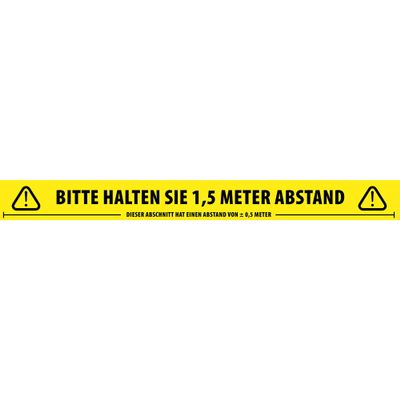 Adam Hall Accessories 58067GER Social Distancing Tape, 66 m Roll, Yellow/Black