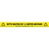 Adam Hall Accessories 58067GER Social Distancing Tape, 66 m Roll, Yellow/Black view 1