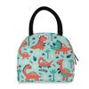 Cute Red Dinosaur Insulated Lunch Bag with Drink Holder view 1
