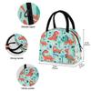 Cute Red Dinosaur Insulated Lunch Bag with Drink Holder view 4