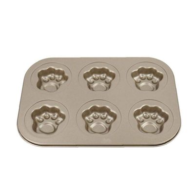 AMOYER 6-Cavity Cat Paw Cake Mold