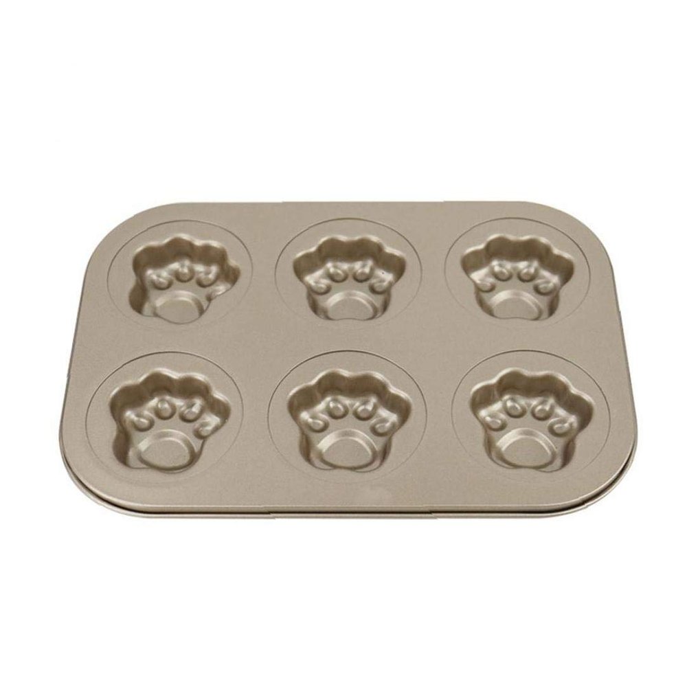 AMOYER 6-Cavity Cat Paw Cake Mold
