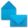 400 Small Azure Blue DIN C7 Envelopes, 3.2 x 4.5 in, Pointed Flap, Wet Adhesive view 1