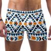 Lorvies Men's Swim Trunks, Ethnic African Aztec Tribal Pattern, Short Square-Cut, S/L-XL, Multicolor view 1