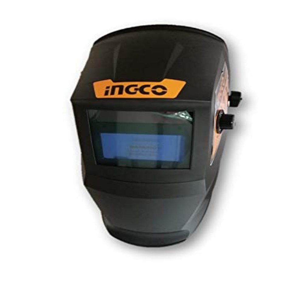 Ingco AHM008 Professional Auto-Darkening Welding Mask, Black