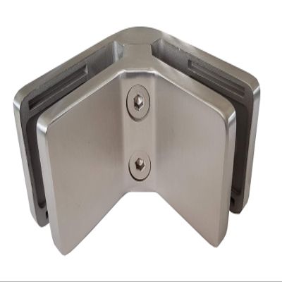 PMC V4A Stainless Steel 90° Square Glass Clamp, MOD:23, 10.76 mm