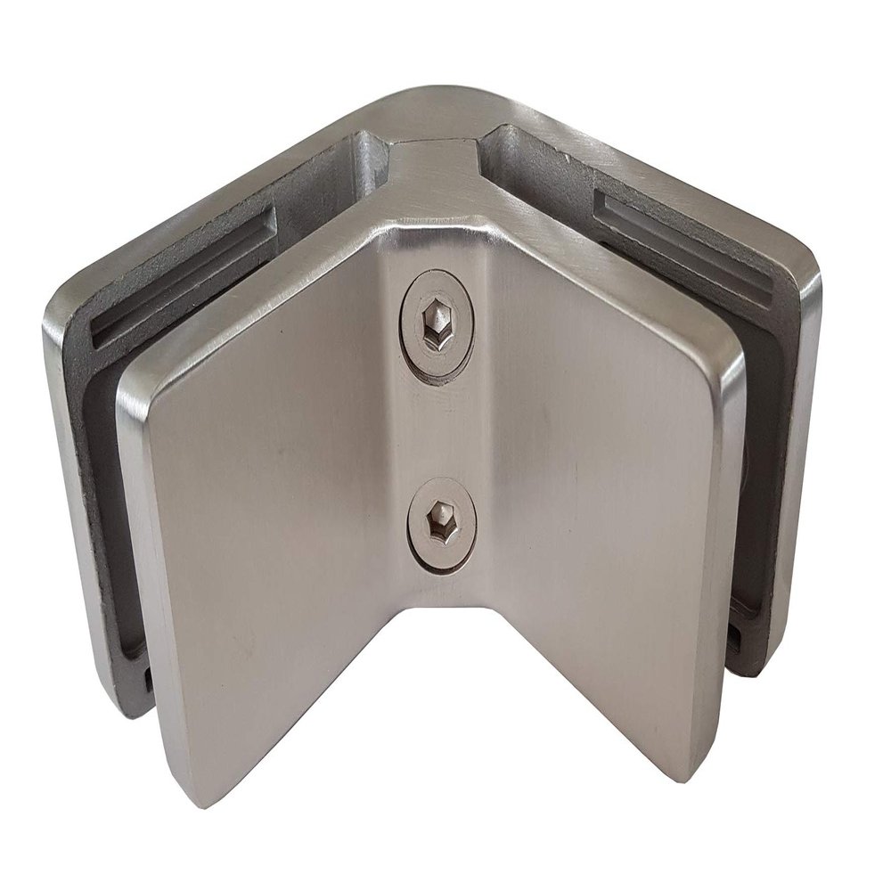 PMC V4A Stainless Steel 90° Square Glass Clamp, MOD:23, 10.76 mm
