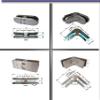 PMC V4A Stainless Steel 90° Square Glass Clamp, MOD:23, 10.76 mm view 2
