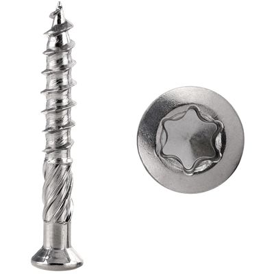 FASTON Decking Screws 5 x 60 mm with CUT Point, TORX TX, C1 Stainless Steel (200 pcs.)