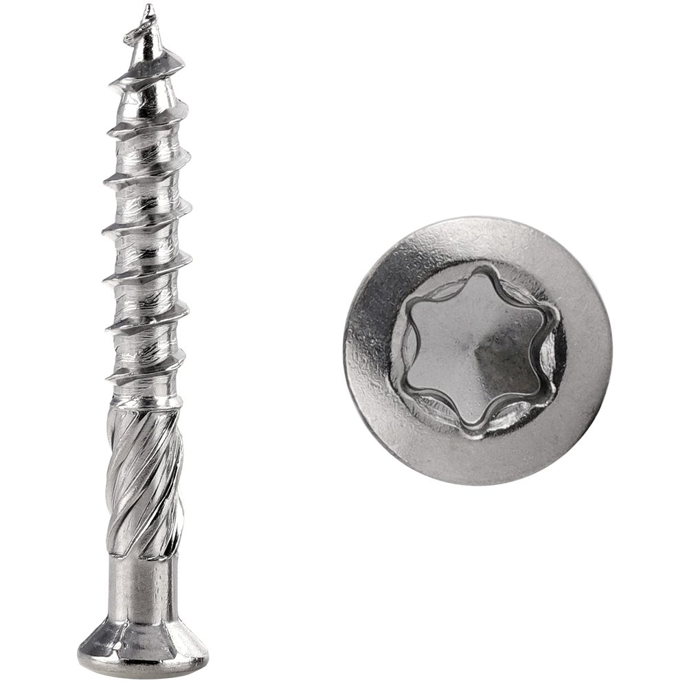 FASTON Decking Screws 5 x 60 mm with CUT Point, TORX TX, C1 Stainless Steel (200 pcs.)