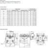 Hydraulic Gear Pump, Group 1 BG1, European Flange, Side Connections Type 2, 1:8 Tapered Shaft, Selectable Displacement 1–7.8 cc/rev, Right-Hand Rotation, Size 6.1 cc view 4