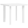 vidaXL Garden Table White 80 x 75 x 72 cm Plastic view 1