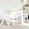 vidaXL Garden Table White 80 x 75 x 72 cm Plastic view 2