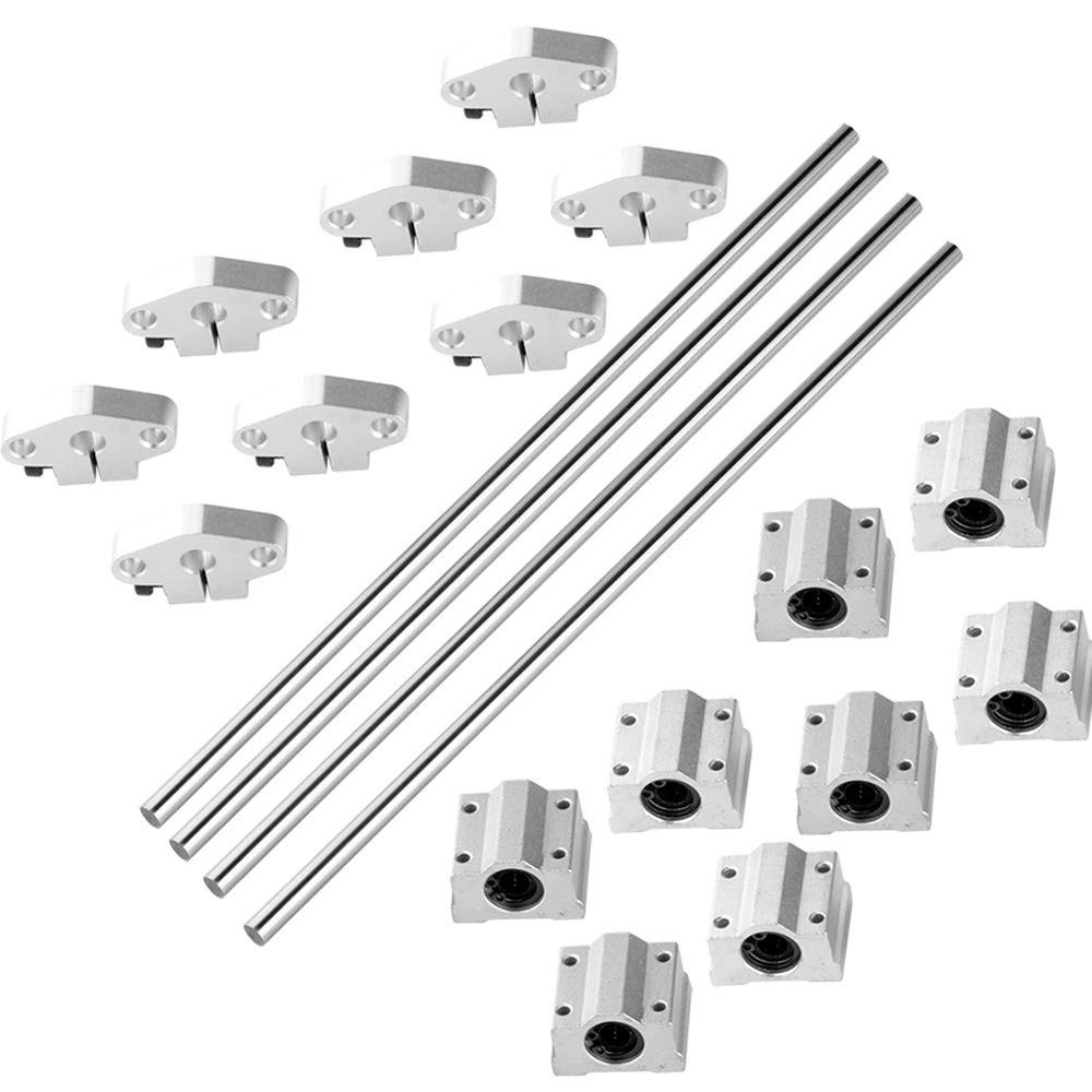 S SIENOC 450 mm 8 mm Linear Shaft with Horizontal Linear Guide