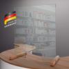 SARAR Sneeze Guard, 8 mm Genuine Safety Glass, 110 W x 100 H cm, Made in Germany view 3