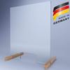 SARAR Sneeze Guard, 8 mm Genuine Safety Glass, 110 W x 100 H cm, Made in Germany view 4