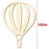 Wooden Hot-Air Balloon V2, 22 cm, Pack of 100 view 3
