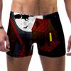 Lorvies Men's Halloween Wizard Swim Trunks, Bats and Moonlight Silhouette, Short Square-Cut, S/L-XL, Multicolor view 1