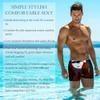 Lorvies Men's Halloween Wizard Swim Trunks, Bats and Moonlight Silhouette, Short Square-Cut, S/L-XL, Multicolor view 3