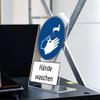 Hand-Washing Sign Stand, Acrylic L-Shape, 20 x 30 cm view 3