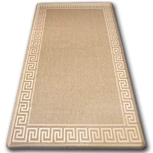 rugsx FLOORLUX Modern Sisal-Style Rug, Coffee/Maize, 160 x 230 cm