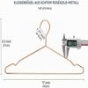 Amber Home 20-Pack 43 cm Metal Hangers, Rose Gold view 2