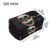 BKEOY Makeup Bag with Glitter Skull Pattern view 3