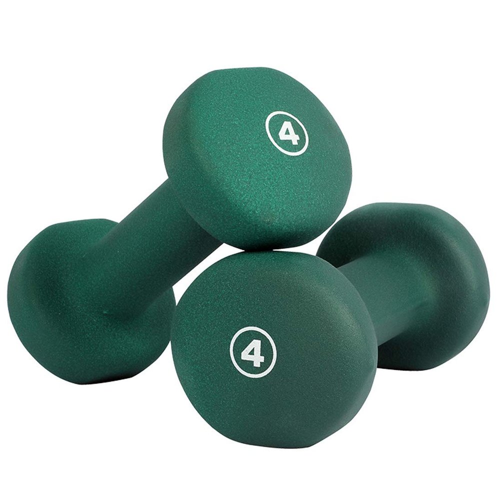 ZTJ-Lighting Dumbbell Set, Hexagonal Cast-Iron Dumbbells for Women and Men, 4 lb x 2