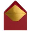 75 Mini Envelopes, Dark Red with Gold Lining, DIN C7, 8.1 x 11.4 cm view 4