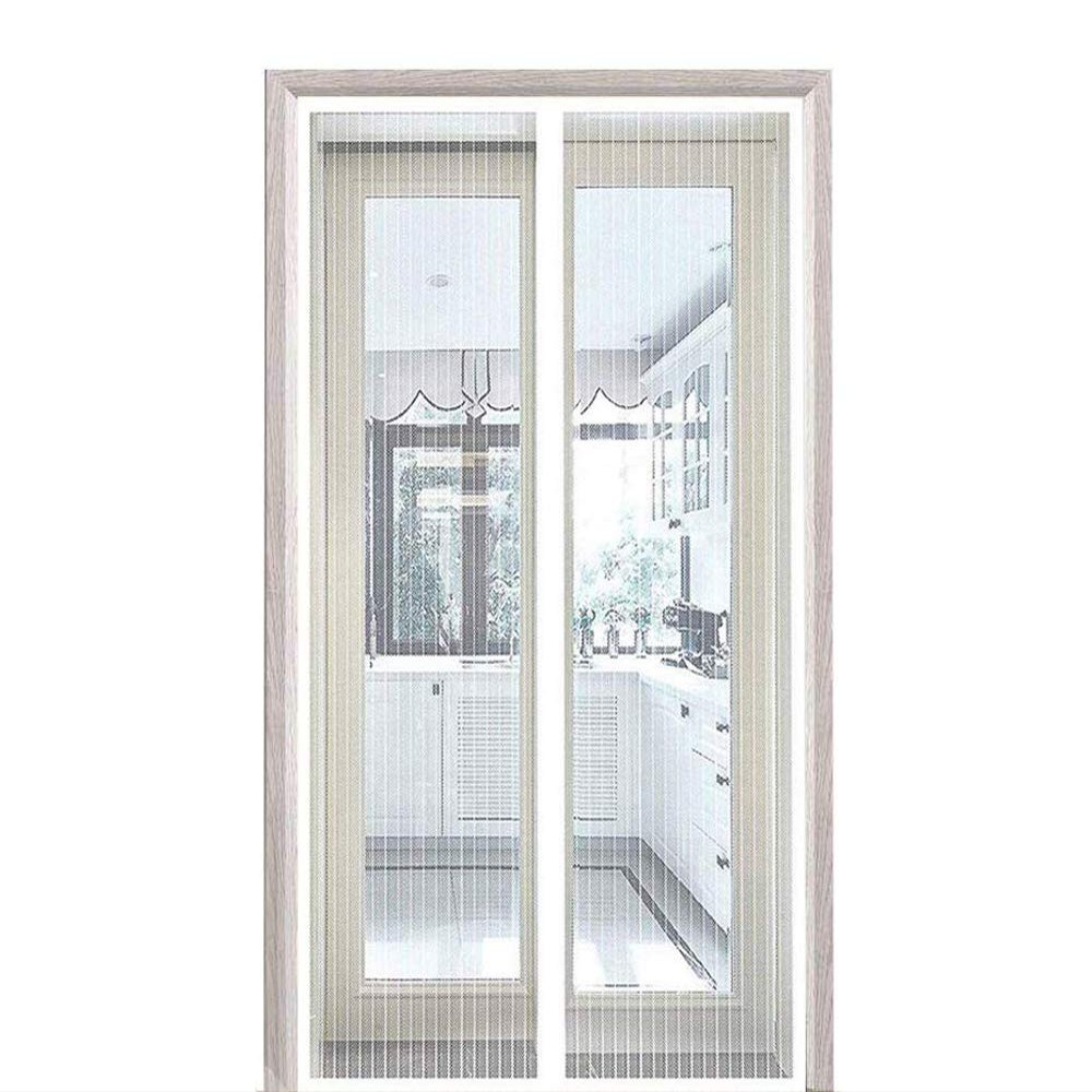 CHENG Magnetic Screen Door Curtain 135 x 220 cm, White