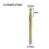 NO LOGO 10-Piece TiN-Coated 2-Flute Carbide CNC Router Bits, 3.175 mm Shank view 2