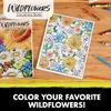 Crayola Wildflower Coloring Book, 40 Premium Coloring Pages for Adults, Gift view 3