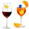 Chingde Wine Glass Markers, 24-Piece Silicone Set view 4