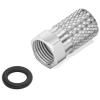 HB-DIGITAL 16-Pack F Connectors, 8.2 mm, Rubber Seal, Nickel-Plated view 2