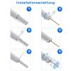 HB-DIGITAL 16-Pack F Connectors, 8.2 mm, Rubber Seal, Nickel-Plated view 3