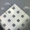 Aluminum Al99.5 Perforated Sheet QG20-50, 2 mm, Custom Cut (1000 x 200 mm) view 2