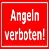 Melis-Folienwerkstatt No Fishing Sign 60 x 40 cm, 3 mm Hard Foam Board, 4 Drill Holes, 20 VAR S00110-002-D view 1