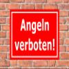 Melis-Folienwerkstatt No Fishing Sign 60 x 40 cm, 3 mm Hard Foam Board, 4 Drill Holes, 20 VAR S00110-002-D view 2