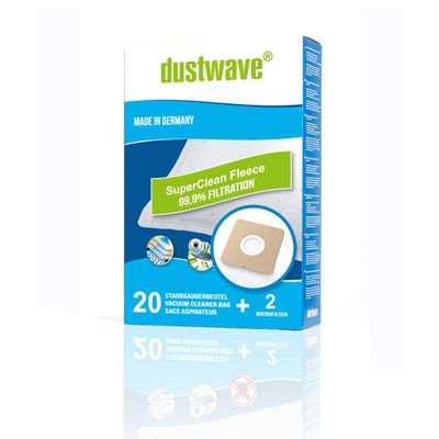 40 Dust Filter Bags Superpack for Bomann BS 9019 CB Vacuum Cleaners with Micro-Filters