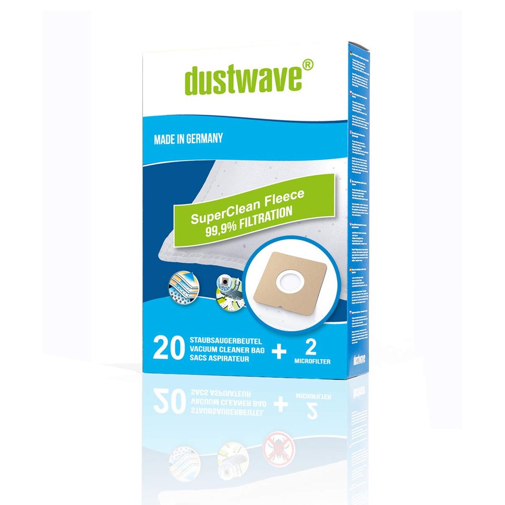 40 Dust Filter Bags Superpack for Bomann BS 9019 CB Vacuum Cleaners with Micro-Filters