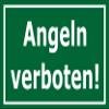 No Fishing Sign 15x10 cm - 3 mm Aluminum Composite, 20 Var. S00110-002-G view 1