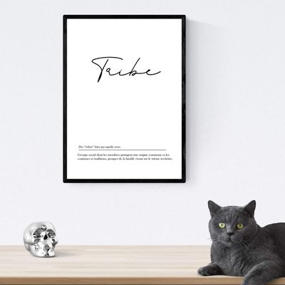 Poster with French Words: “Respecter” Definition Print on White Background, A4 Size