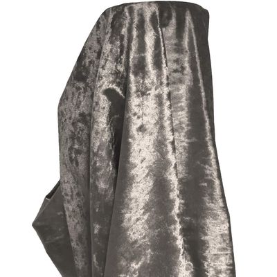 A-Express Panne Velvet Fabric, Ash Gray, 200 x 140 cm
