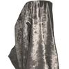 A-Express Panne Velvet Fabric, Ash Gray, 200 x 140 cm view 1