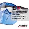 JACKSON SAFETY GPL500 Premium Safety Goggles with Removable Face Shield, Anti-Fog Clear Lens, Blue - 21000 view 3