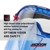 JACKSON SAFETY GPL500 Premium Safety Goggles with Removable Face Shield, Anti-Fog Clear Lens, Blue - 21000 view 4